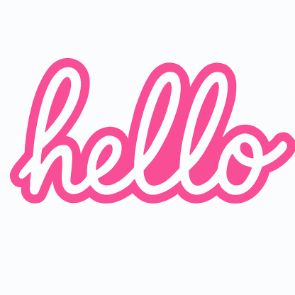 3D Hello SVG: Door Sign Cut Files (Digital Download)