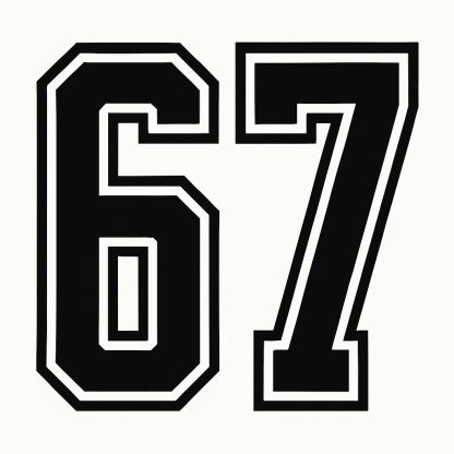 67 jersey svg, 67 jersey style png, six seven sport theme, 67 number png, 67 baseball svg, 67 football png, 67 digital, 67 silhouette design