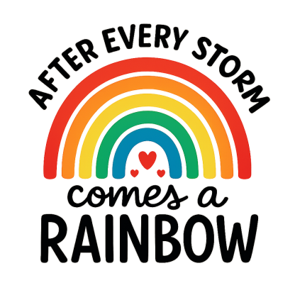 After Every Storm Comes A Rainbow SVG, Rainbow Baby SVG, svg, Newborn svg, dxf, png instant download, Baby SVG, Baby Rainbow svg, Rainbow