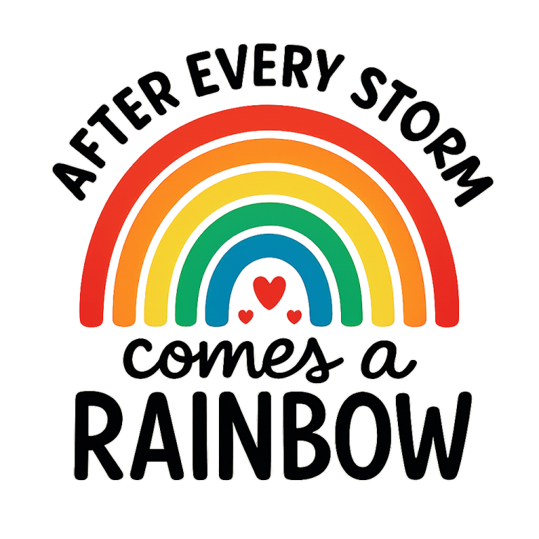After Every Storm Comes A Rainbow SVG, Rainbow Baby SVG, svg, Newborn svg, dxf, png instant download, Baby SVG, Baby Rainbow svg, Rainbow