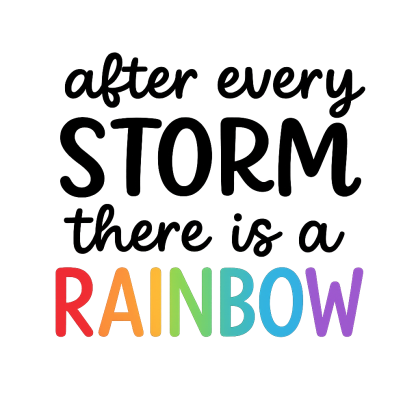 After Every Storm There Is A Rainbow SVG, Rainbow Baby SVG, svg, Newborn svg, dxf, png instant download, Baby SVG, Little miracle svg, Baby