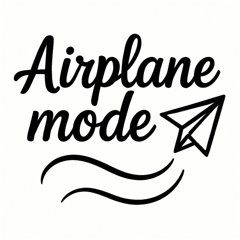 Airplane Mode Svg, Png, Eps, Pdf Files, Airplane Svg File, Airplane Vacation, Vacay Mode Svg, Funny Vacation Svg