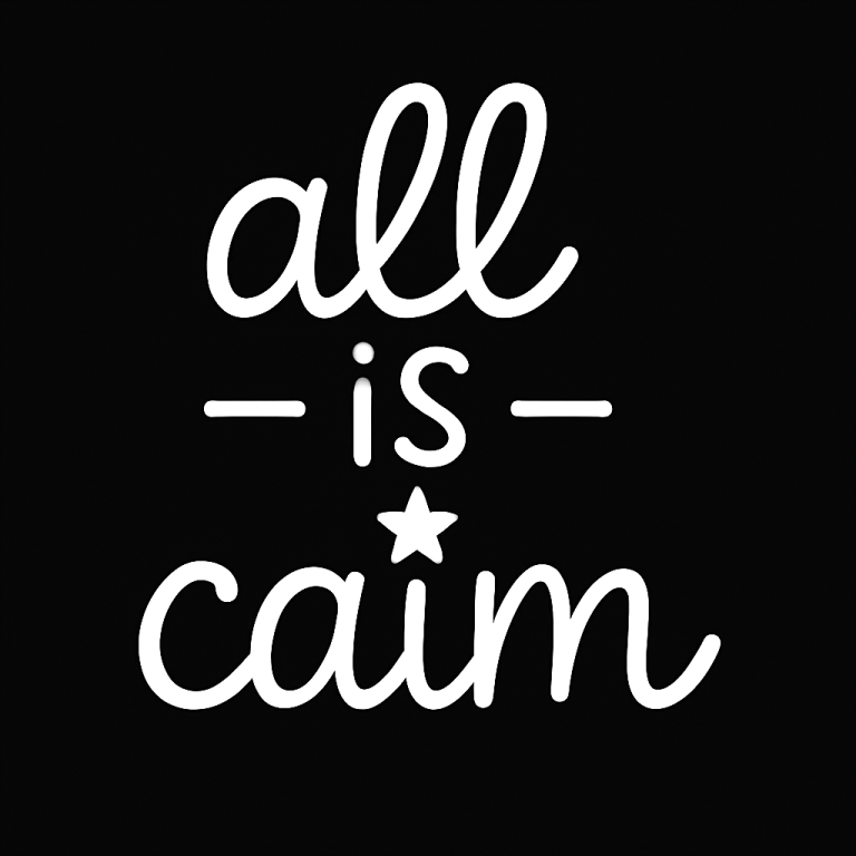 All Is Calm SVG, Christmas svg, Christmas Ornament svg, Christmas svg, dxf, png instant download, Christmas Words svg, Christmas Round svg