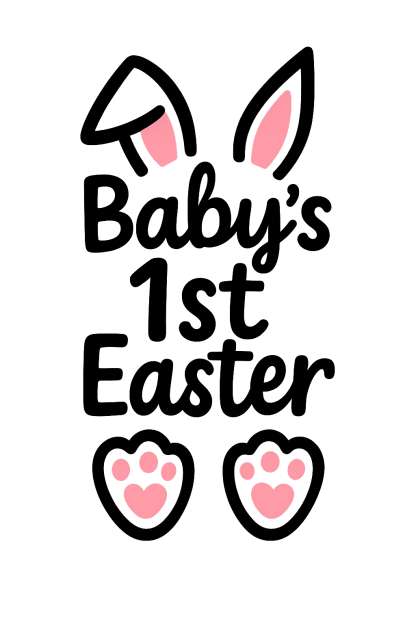 Baby's First Easter SVG: Bunny, Family Shirts (Cut Files)
