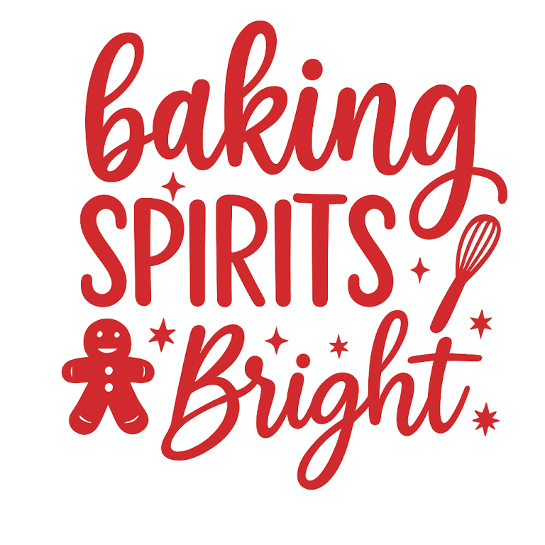 Baking Spirits Bright SVG, Christmas Pot Holder svg, dxf, png instant download, Christmas Baking svg, Christmas Bake SVG, Holiday Baking svg