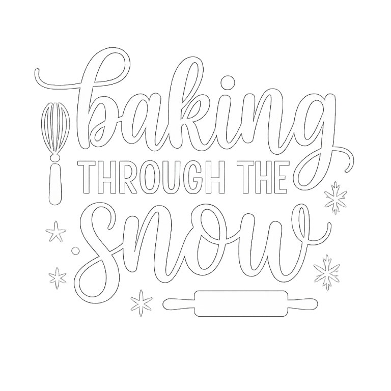 Baking Through The Snow SVG, Christmas Pot Holder svg, dxf, png instant download, Christmas Baking svg, Christmas Bake SVG, Holiday Baking