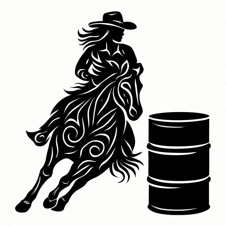 Barrel Racing Svg, Png, Eps, Pdf Files, Barrel Racing Girl, Girl Barrel Racer, Barrel Racing Mom, Barrel Racer Svg, Barrel Racing Design
