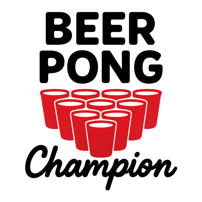 Beer Pong Champion SVG: Funny Drinking Quote Cut Files (Digital Download)