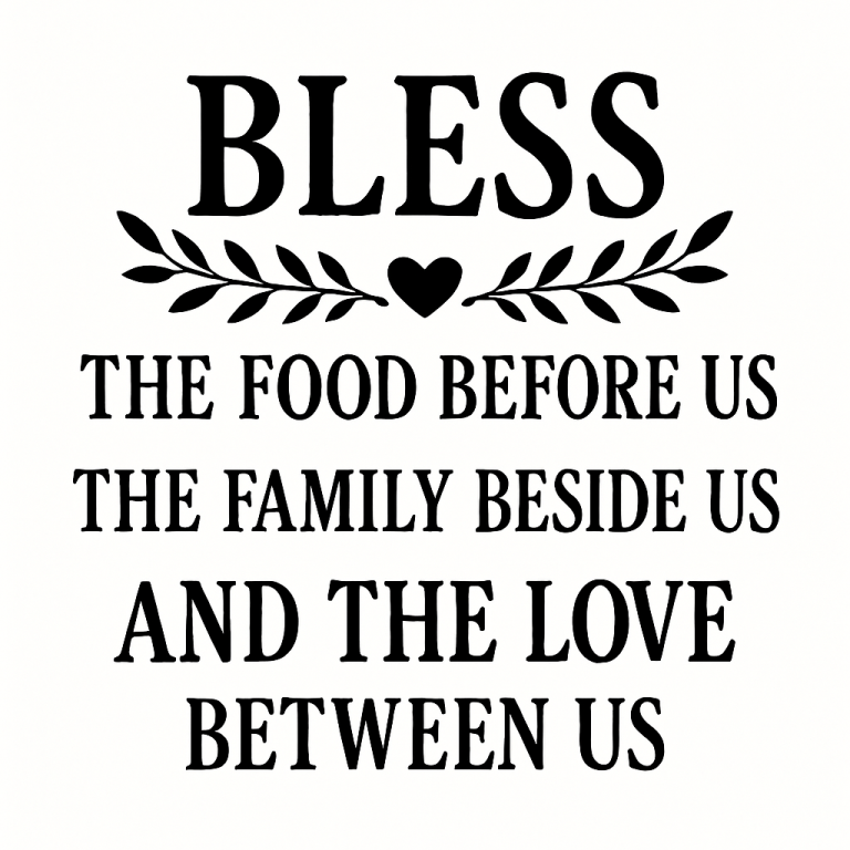 Bless The Food Before Us Svg, Png Eps, Pdf Files, Bless The Food Svg, Blessing Svg, Kitchen Blessing, Kitchen Quotes Svg, Blessed Svg