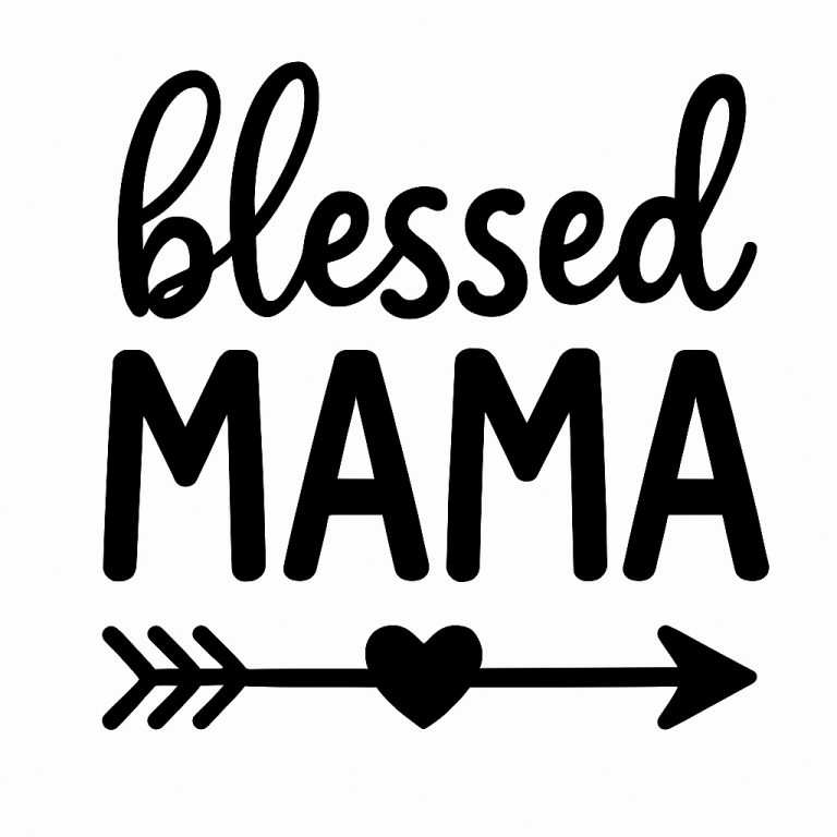 Blessed Mama SVG, Mom Mother's Day Design (Digital Download)