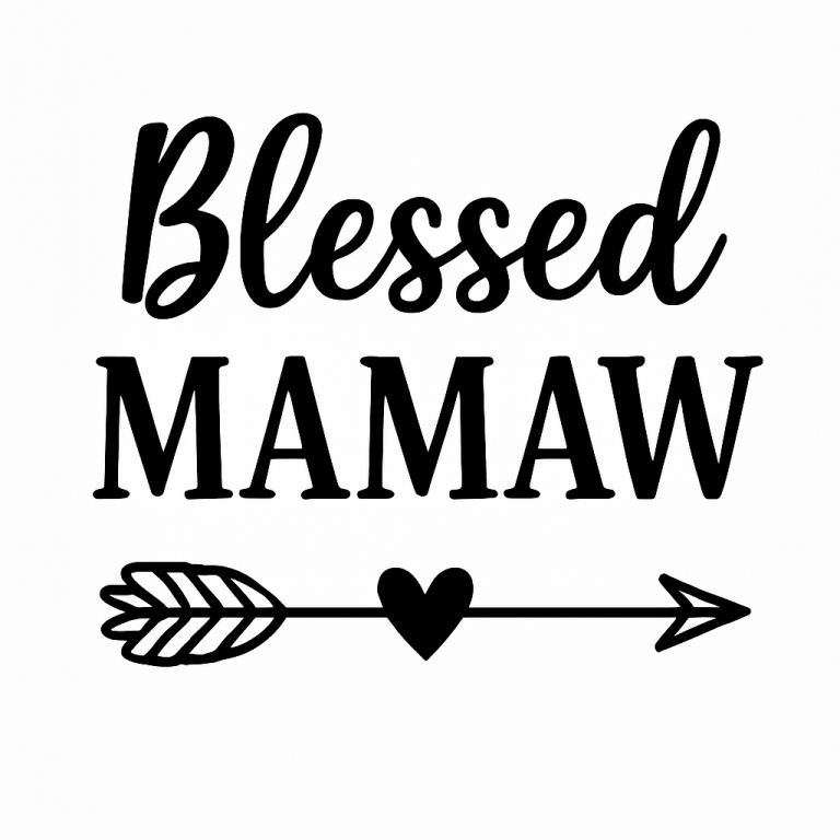 Blessed Mamaw Svg: Grandma Shirt Design (Digital Files)