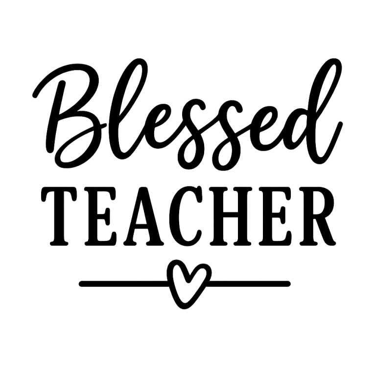 Blessed Teacher SVG, Teacher svg, dxf, png instant download, teacher appreciation SVG, teacher life svg, Teach Love Inspire svg, Blessed svg