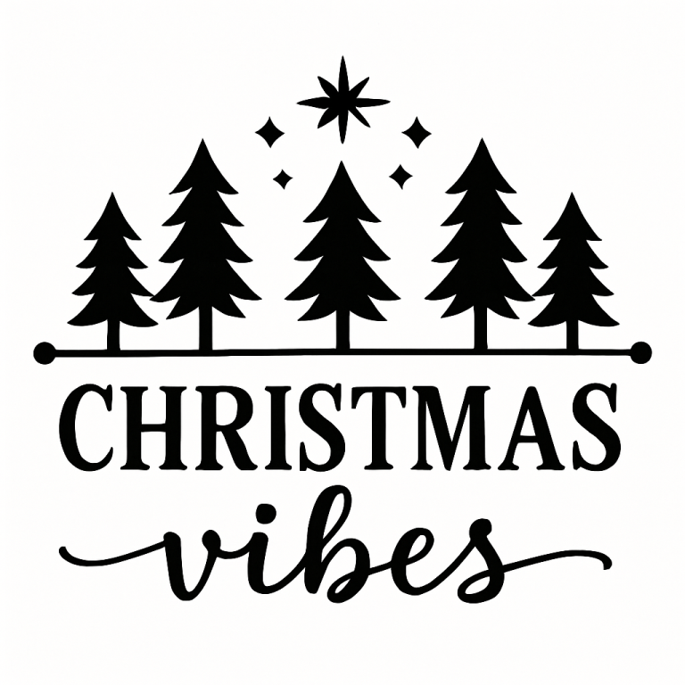 Christmas Vibes Svg, Png, Eps, Pdf Files, Xmas Vibes, Christmas Shirt Svg, Christmas Tree Svg, Vibes Svg, Christmas Mug Svg