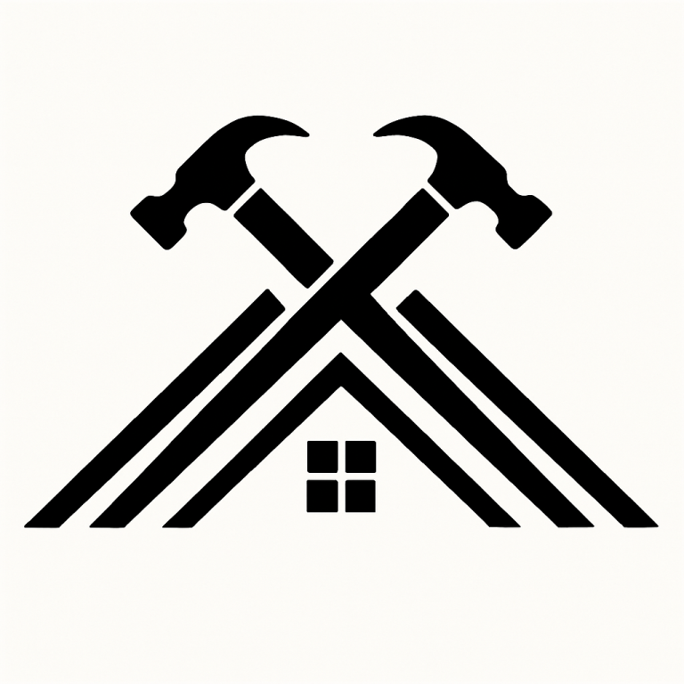 Construction Logo Svg Png Pdf Eps Cut File, Roof Svg, Construction Company, Roofing Svg, Hammer Logo, Roof Hammers