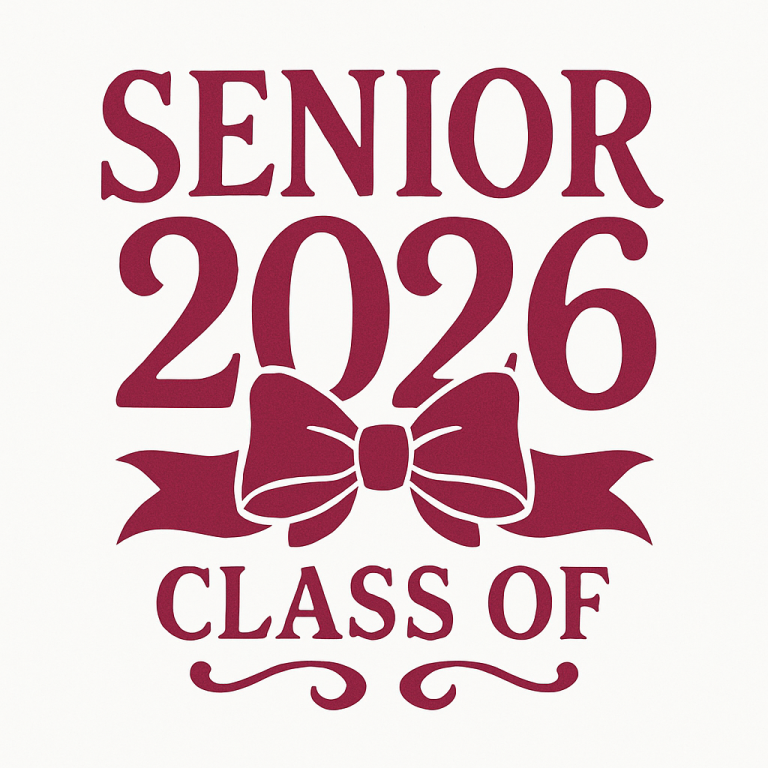 Coquette Senior 2026 SVG Bundle: Pink Design (Digital Download)