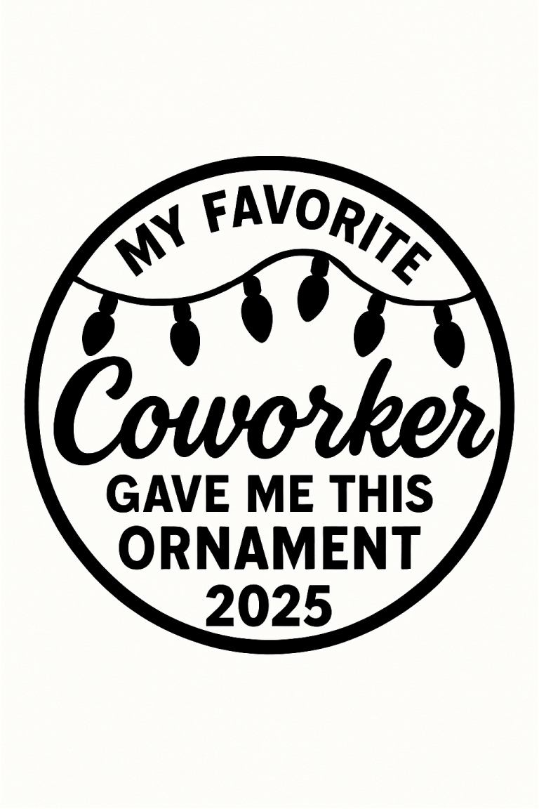 Coworker Ornament Svg, Christmas Ornament png, Work Bestie Ornament, Cricut, Coworker Christmas svg, Best Friend svg, Funny Colleague Gift