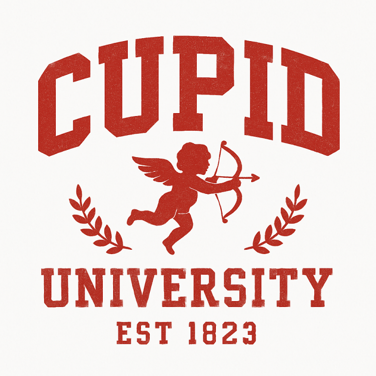 Cupid University PNG SVG, Faux Sequin PNG, Valentine Png, Valentines Day T-Shirt Design, Love, Heart, Digital Download, Svg Cut Files Cricut