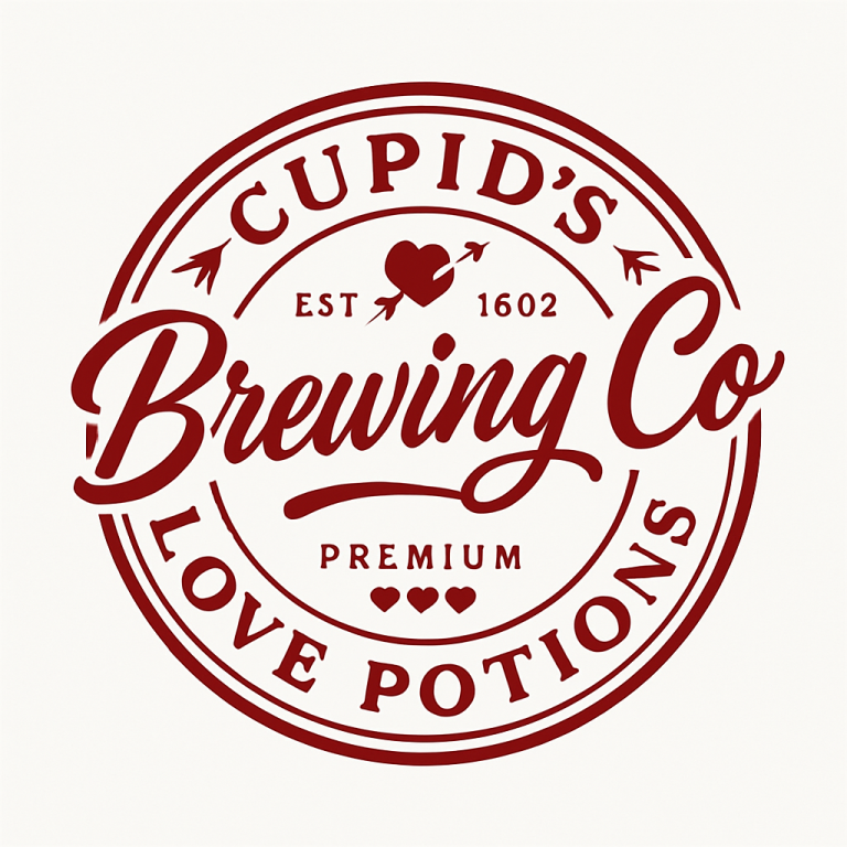 Cupids Brewing Co SVG, Valentine SVG, Valentines Day SVG, Valentine Shirt Svg, Love Svg, Gift for her Svg, Png Cut Files Cricut Sublimation