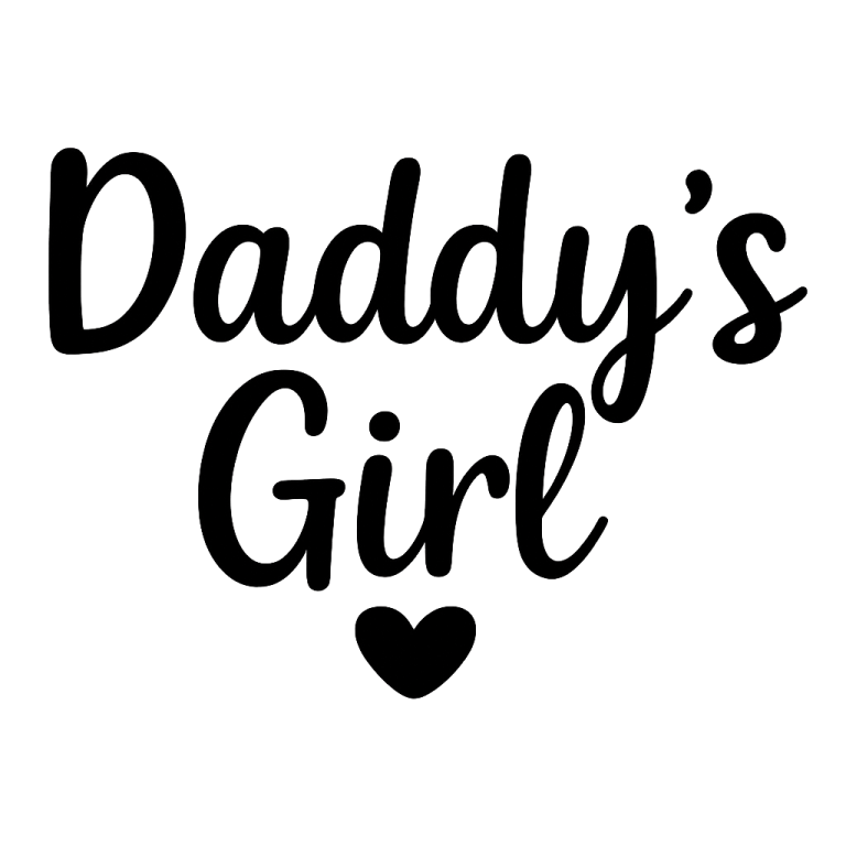 Daddy's Girl SVG, Father's Day Design (Digital Download)