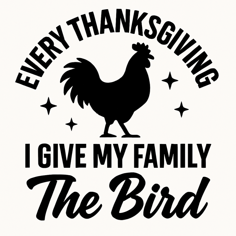 Every Thanksgiving I Give My Family The Bird Svg, Cricut, Png, Svg, Png, Funny Thanksgiving SVG, PNG, Inappropriate Thanksgiving Svg, SVG