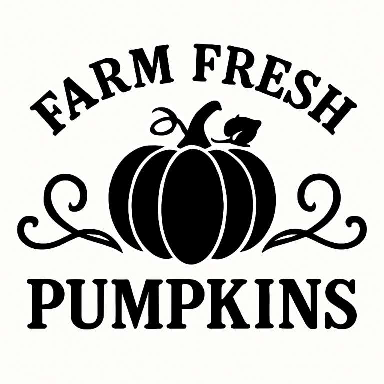 Farm Fresh Pumpkins Svg, Png, Eps, Pdf Files, Pumpkins Decor, Farm Fresh Svg, Fresh Pumpkin Svg, Farm Pumpkin Svg
