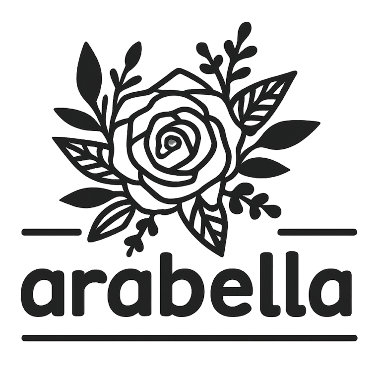 Floral Split Monogram SVG: Rose & Wildflower Cut File