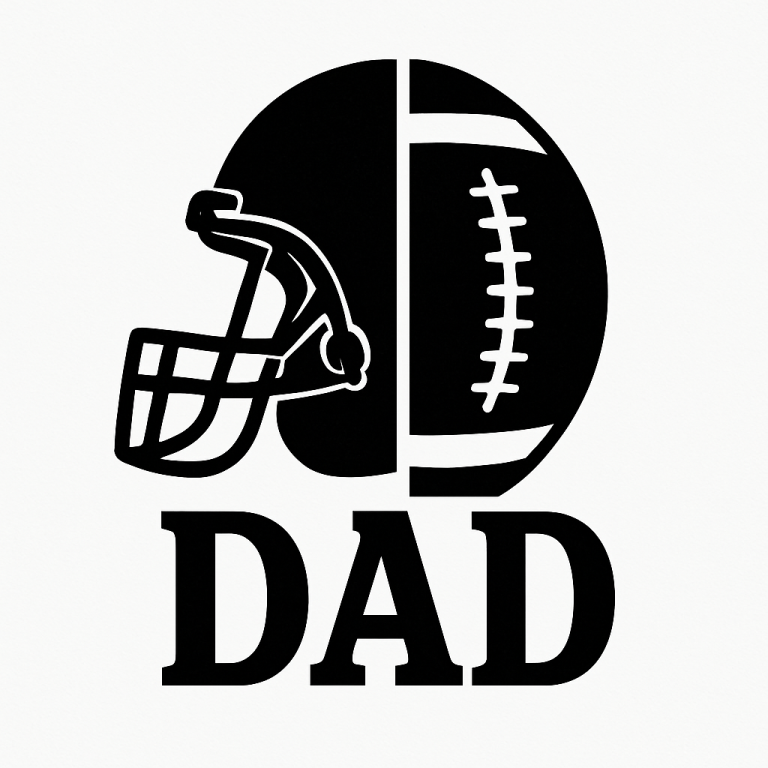 Football Dad Svg, Png, Eps, Pdf Files, Football Dad Life Svg, Football Dad Shirt Svg, Dad Football Svg, Football Fan Svg