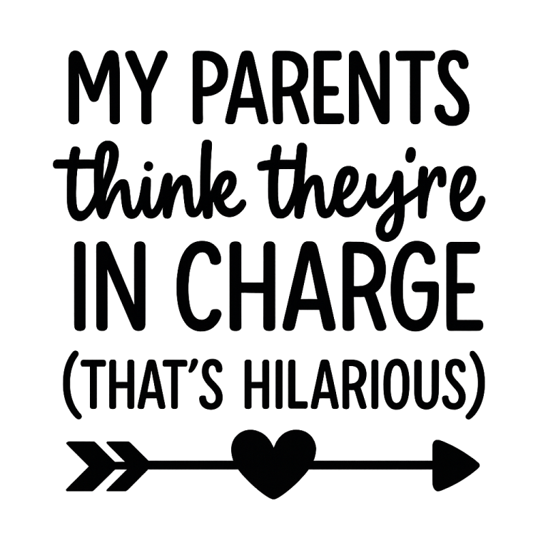 Funny Baby SVG: My Parents Think They're In Charge (Cut Files)