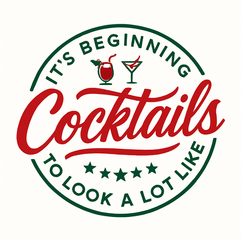 Funny Drinking Svg, Its Beginning to Look a Lot Like Cocktails SVG, Cocktails Lover SVG, Alcohol Svg, Cocktails Christmas Svg, Sublimation