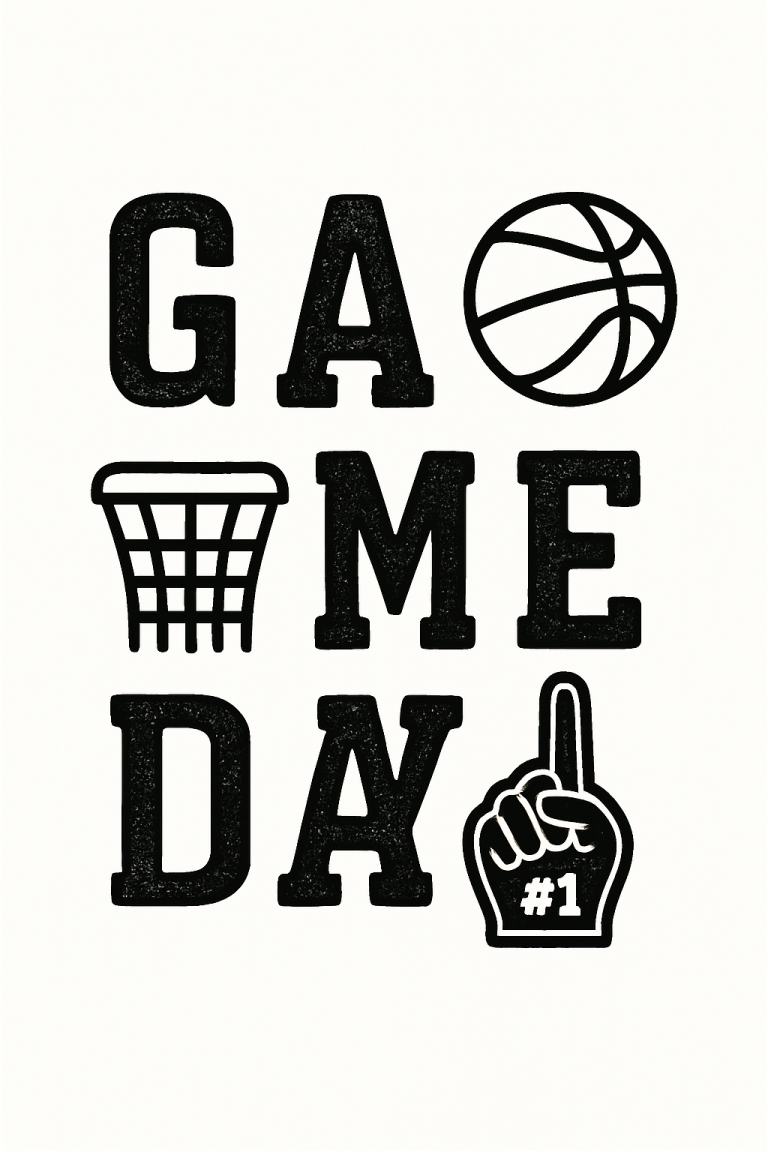 Gameday Basketball Svg, Basketball Shirt Svg, Game Day Vibes Svg,Basketball Season Svg, Basketball Fan Player Gifts Svg, Cut Files Cricut