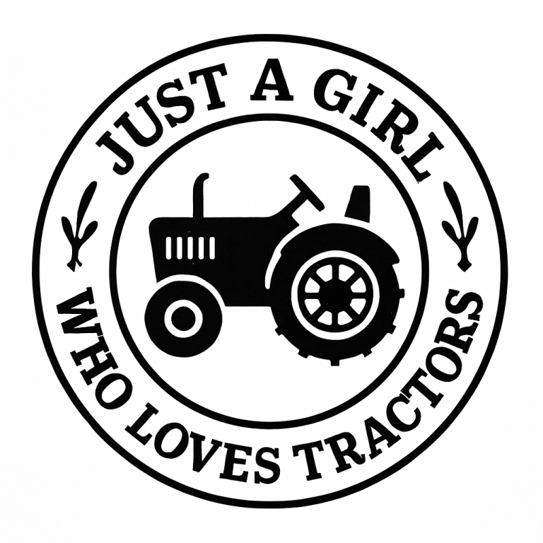 Girl Tractor SVG: Farmer Girl Life Design (Digital Download)