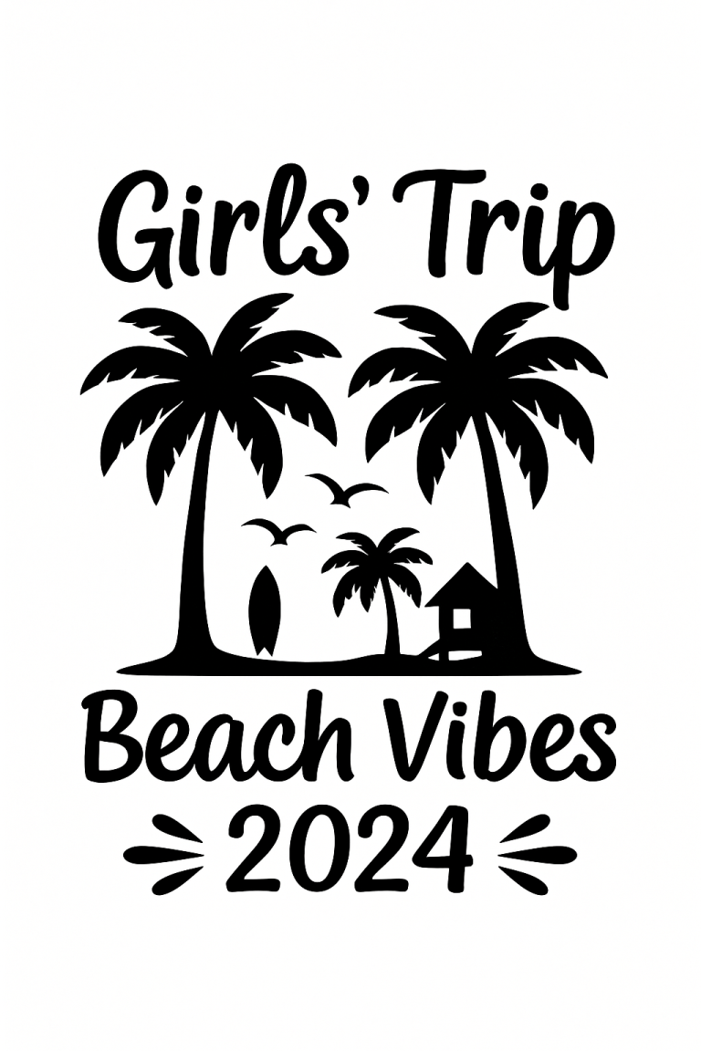 Girls Trip 2024 Svg, Png, Eps, Pdf Cut Files, Beach Trip 2024 Svg, Beach Vibes Svg, Girls Weekend Svg, Girls Vacation Svg,Vacation Shirt Svg