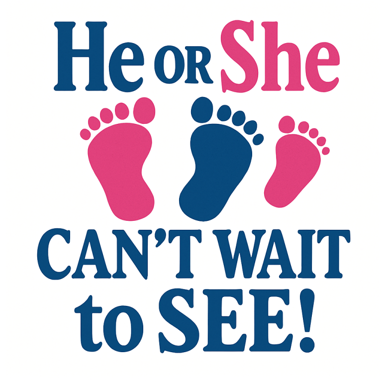 He Or She Can't Wait To See Svg, Png, Eps, Pdf Files, He Or She Svg, Gender Reveal Svg, Baby Gender Svg, Gender Reveal Gift