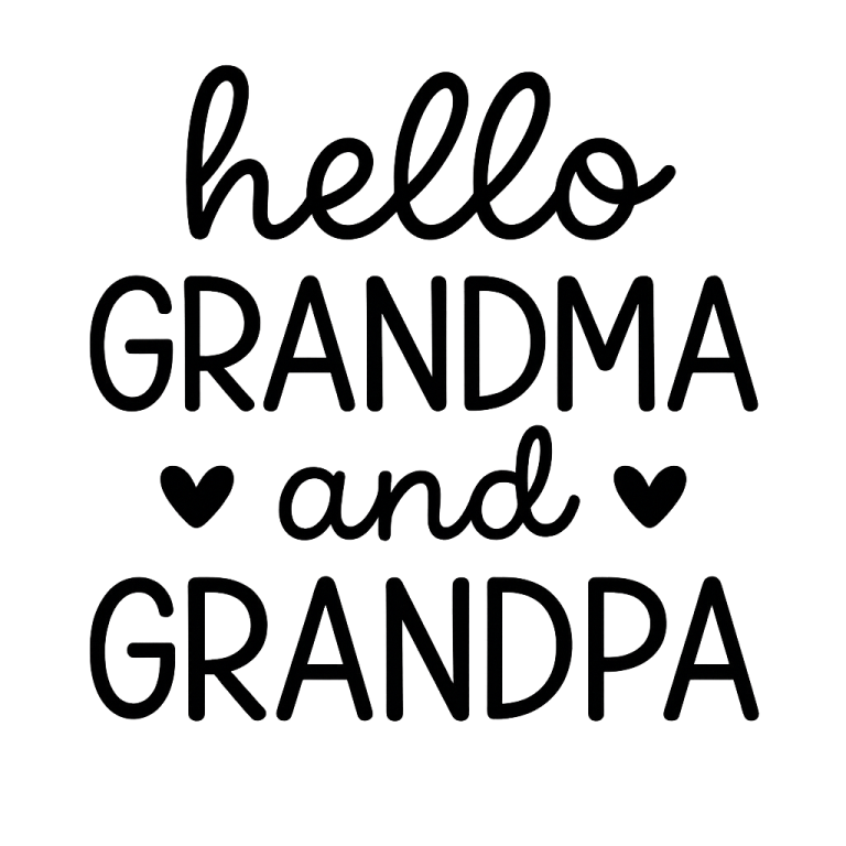 Hello Grandma And Grandpa SVG, Pregnancy Announcement svg, Pregnant svg, dxf, png instant download, Coming Soon svg, Baby Announcement svg