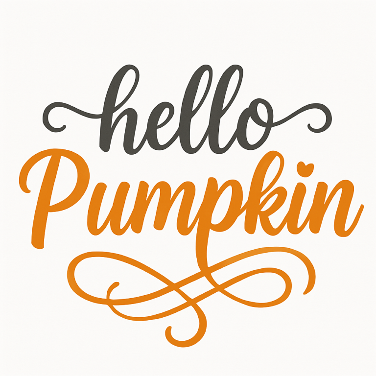 Hello Pumpkin Svg Png Eps Pdf Cut Files, Pumpkin Svg, Farmhouse Svg, Cricut Silhouette