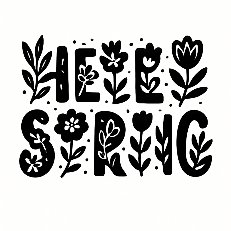 Hello Spring Svg, Png, Eps, Pdf Files, Hello Spring Svg, Spring Svg Files, Spring Doormat Svg, Spring Porch Svg