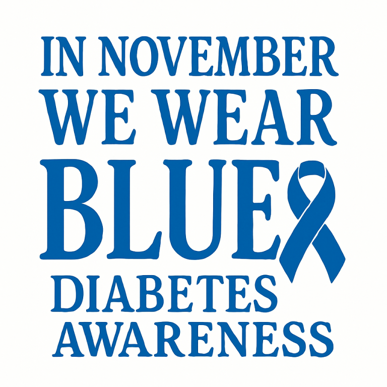 In November We Wear Blue Svg, Png, Eps, Pdf Files, Diabetes Awareness Svg, Blue Ribbon Svg, Diabetes Shirt Svg, Diabetes Svg