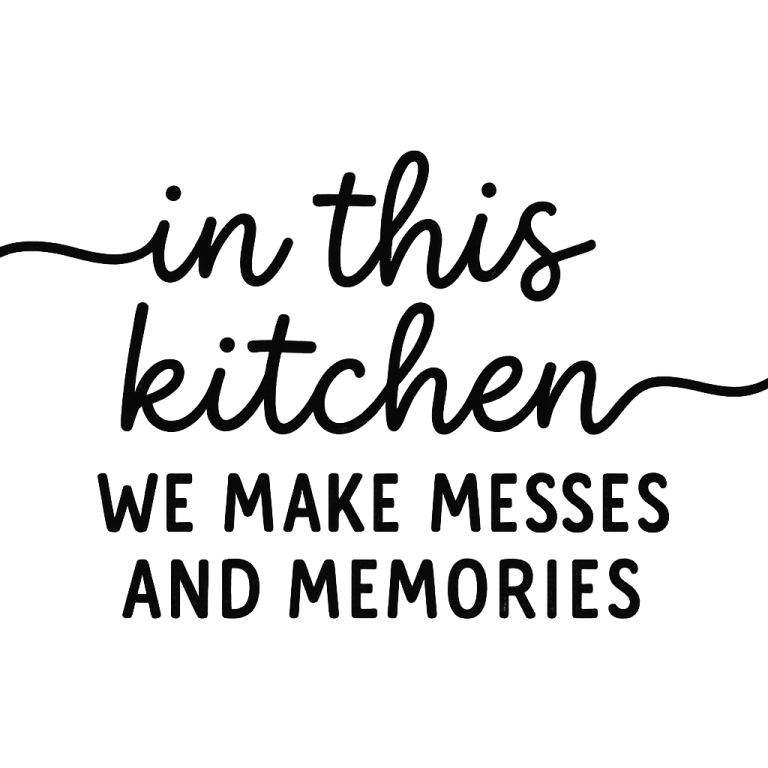 In This Kitchen We Make Messes And Memories svg, Kitchen svg, Gather SVG, Kitchen Quotes svg, dxf, png instant download, Kitchen Sign SVG