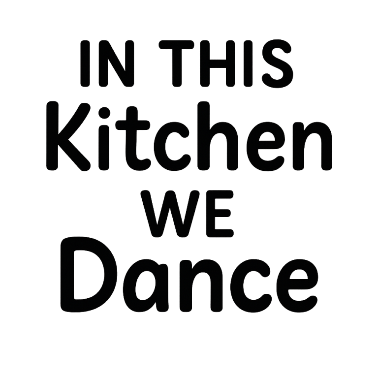 In this Kitchen We Dance SVG, Kitchen svg, dxf and png instant download, Kitchen quotes SVG, Kitchen sign SVG for Cricut and Silhouette