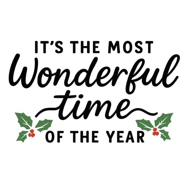 It's The Most Wonderful Time Of The Year svg, Christmas svg, dxf and png instant download, Christmas quote svg, Christmas saying svg, Signs