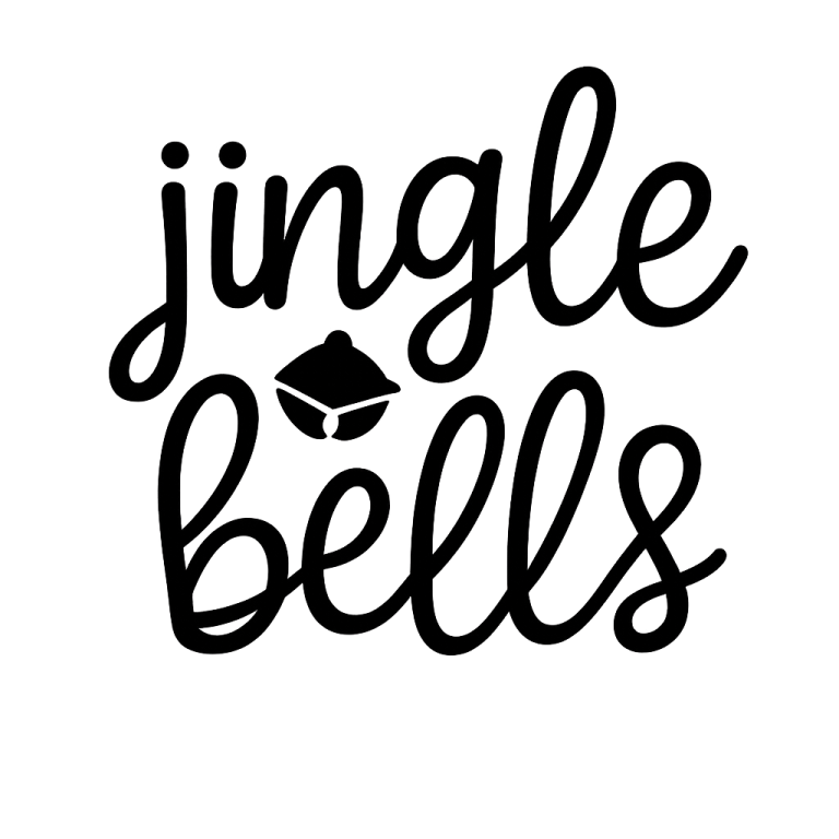 Jingle Bells SVG, Christmas svg, Christmas Ornament svg, Christmas svg, dxf, png instant download, Christmas Words svg, Christmas Round svg