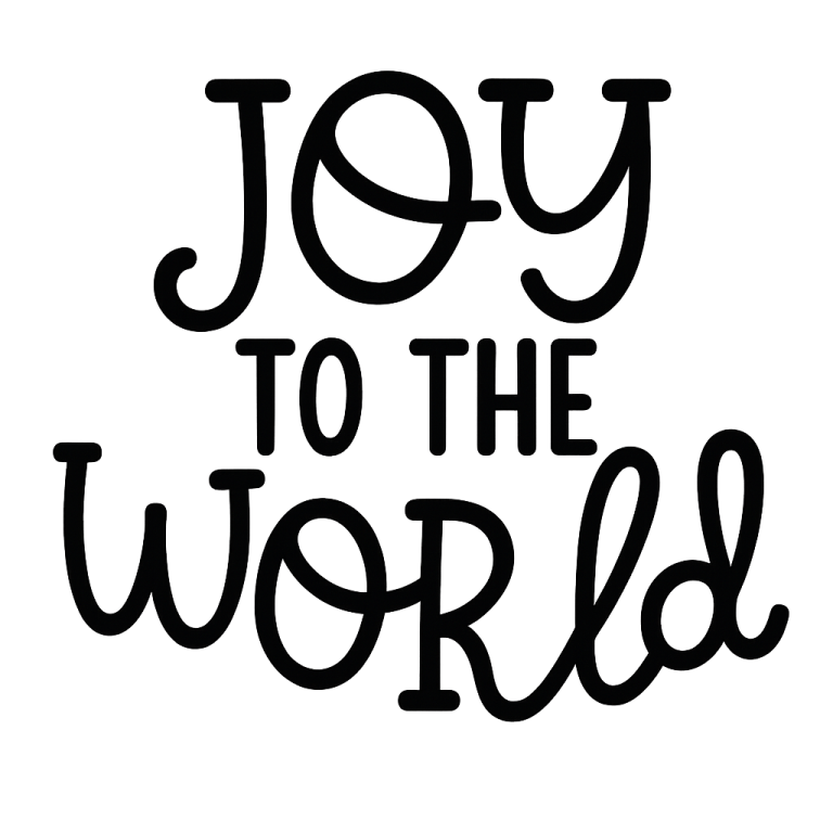 Joy To The World SVG, Christmas svg, Christmas Ornament svg, Christmas svg, dxf, png instant download, Christmas Words svg, Christmas Round