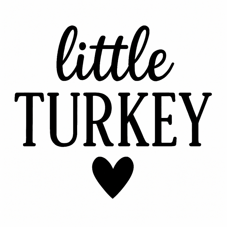 Little Turkey Svg Png Eps Pdf Files, Mommy's Little Turkey, Thanksgiving Onesie, Little Brother Cut Files, Girl Turkey Svg, Fall Toddler Svg