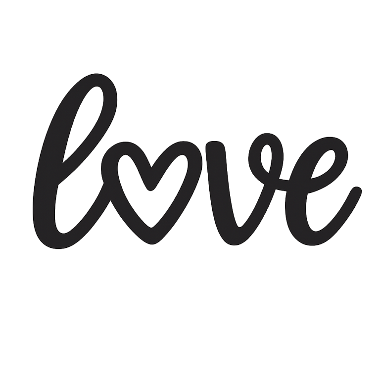 Love Heart SVG Cut File: Valentine's Day Design (Digital Download)