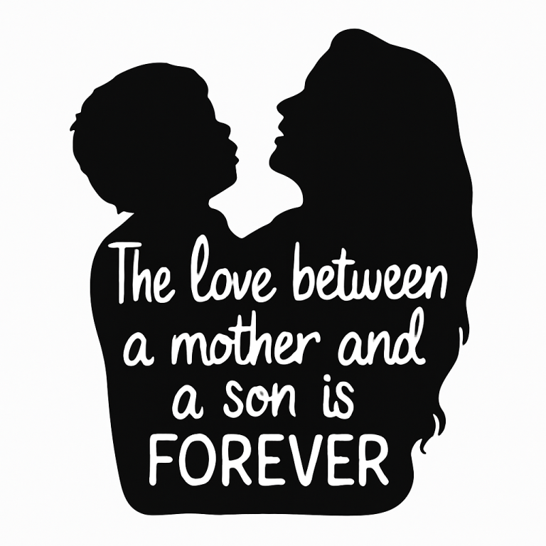 Mother Son Love SVG: Mom Shirt Cut Files (Digital Download)