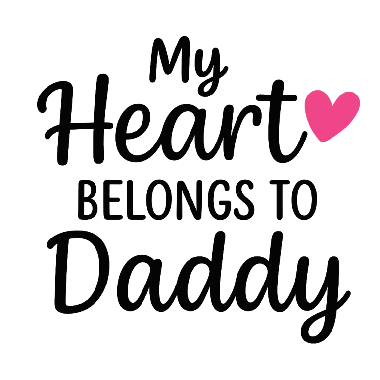 My Heart belongs to Daddy SVG, Daddy's girl svg, dxf and png instant download, baby girl SVG, Valentines SVG, Newborn svg, Baby Girl Saying