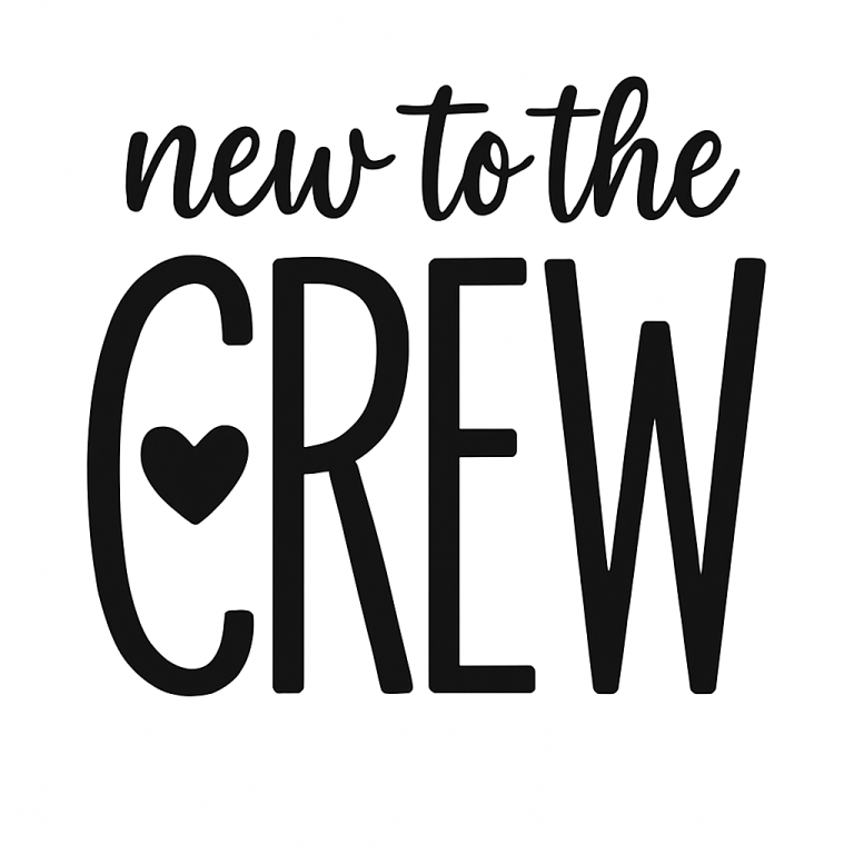 New To The Crew Svg Png Eps Pdf Files, Newborn Svg, Baby Quote Svg, Cricut Silhouette