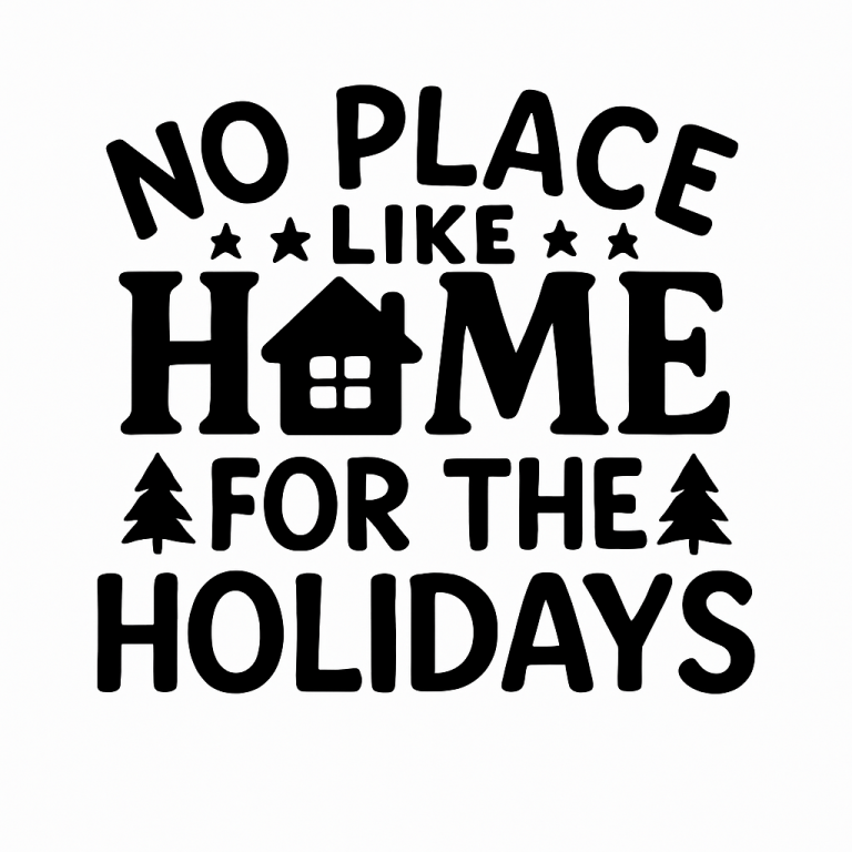 No Place Like Home For The Holidays svg, Christmas Doormat svg, Christmas svg, Doormat svg, dxf, png instant download, Welcome Sign svg