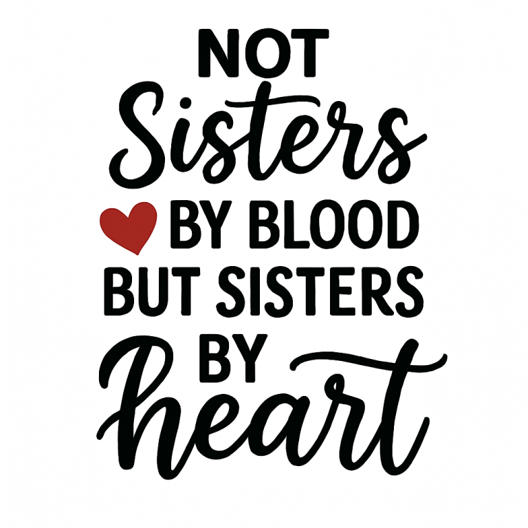 Not Sisters By Blood But Sisters By Heart Svg Png Eps Pdf Files, Sisters By Heart Svg, Best Friends Svg, Friends Svg Files, Friendship Quote