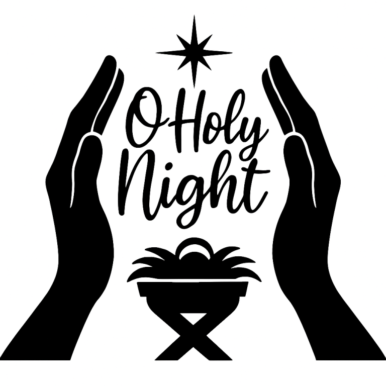 O Holy Night Svg Png Eps Pdf Files, O Holy Night Printable, Cricut Silhouette